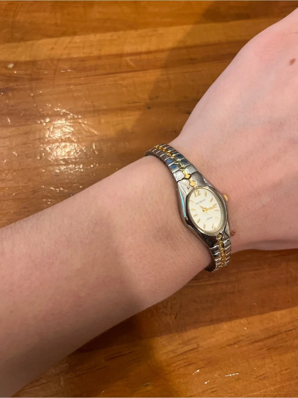 Armitron Two-Tone Gold and Silver Oval Women's Bracelet Watch